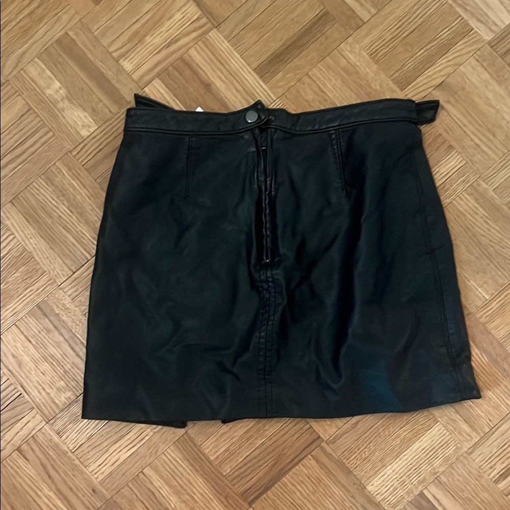 Free People Black Mini Skirt